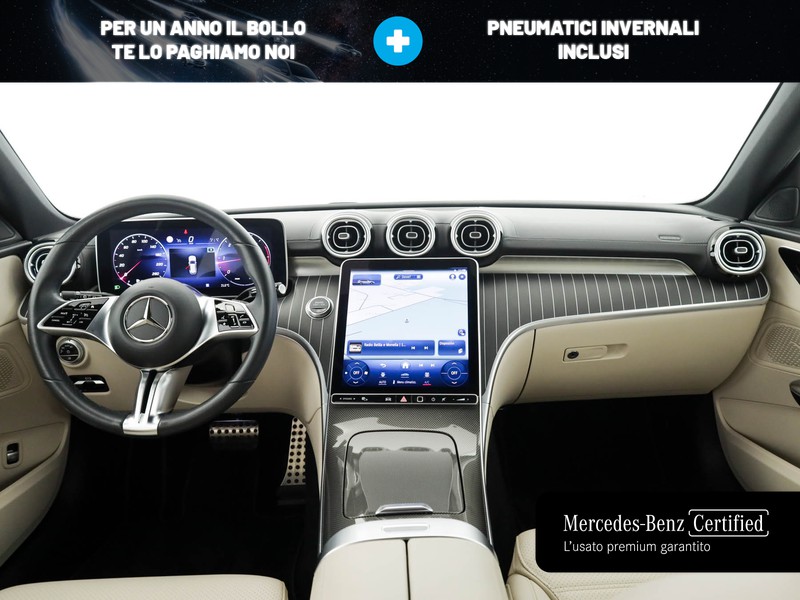 Mercedes Classe C SW sw all-terrain 220 d mhev premium plus 4matic auto ibrido blu/azzurro