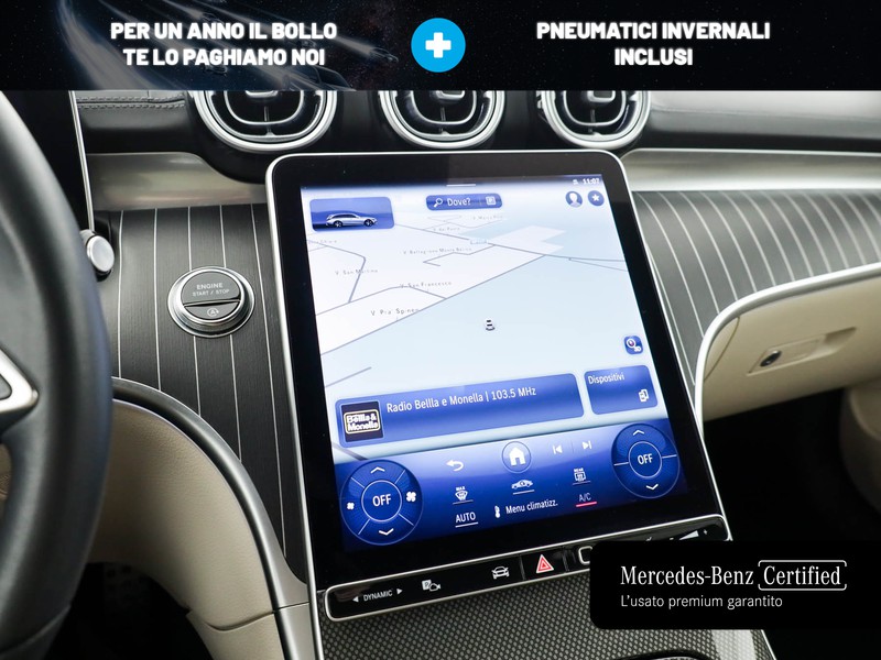 Mercedes Classe C SW sw all-terrain 220 d mhev premium plus 4matic auto ibrido blu/azzurro