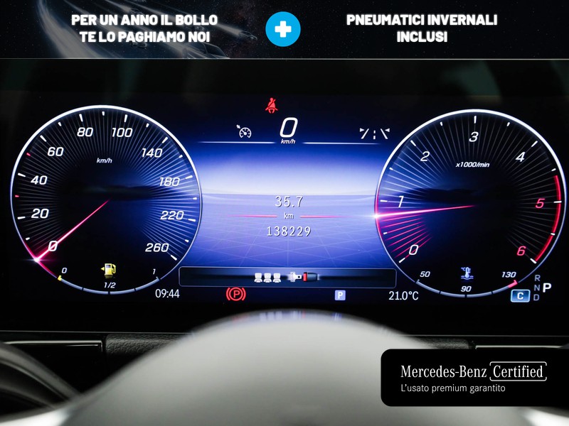 Mercedes Classe B 200 d progressive advanced plus auto diesel argento
