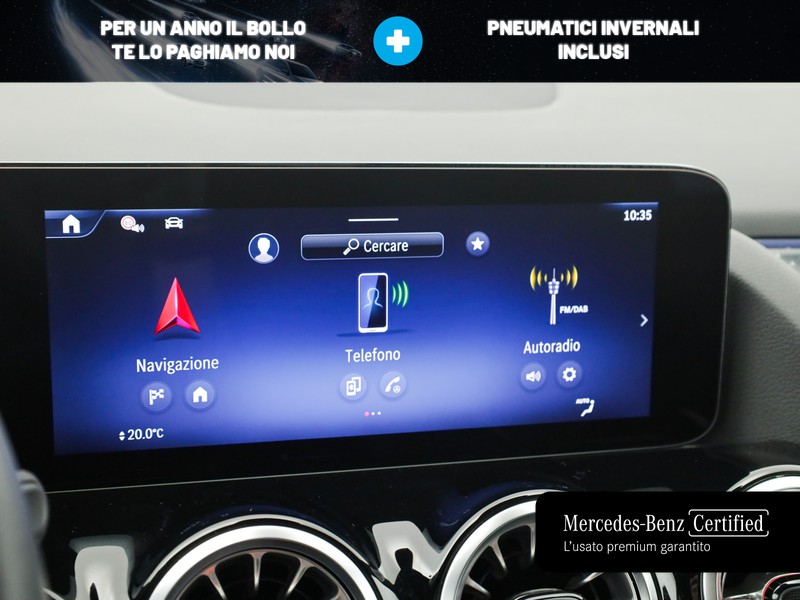 Mercedes GLA 180 progressive advanced plus auto ibrido bianco