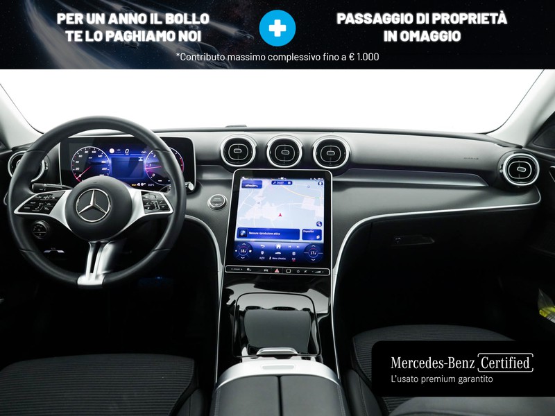 Mercedes Classe C Berlina 200 d mhev advanced auto ibrido argento