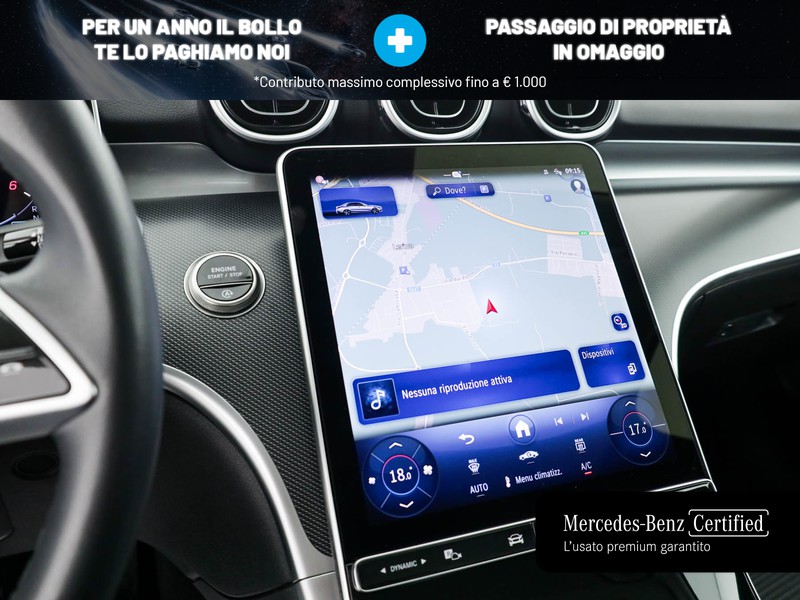 Mercedes Classe C Berlina 200 d mhev advanced auto ibrido argento
