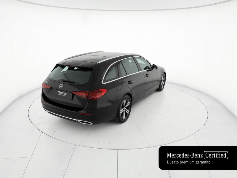 Mercedes Classe C SW sw 200 d mhev advanced auto ibrido nero